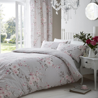 Parure de couette Canter­bury Grey Cathe­rine Lans­field