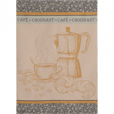 6 Torchons Café Crois­sant Coucke