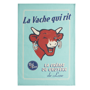 6 Torchons La vache qui rit crème de gruyère Coucke