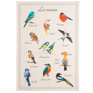 6 Torchons les Oiseaux Coucke