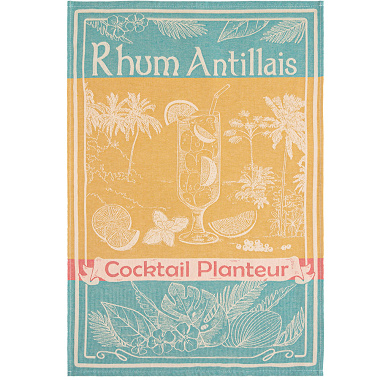 6 torchons Rhum Antillais Coucke