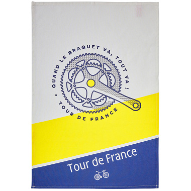 6 Torchons TDF Péda­lier Coucke