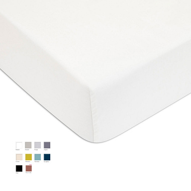 Drap housse Satin Sublime 10 colo­ris Descamps