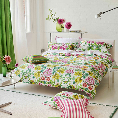 Housse de couette Eléo­nora Fuch­sia Desi­gners Guild