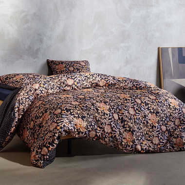 Housse de couette Ophe­lia Night­blue Essenza
