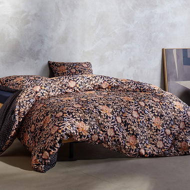 Housse de couette Ophe­lia Night­blue Essenza