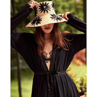 Kimono Ambre Uni Anthra­cite Essenza