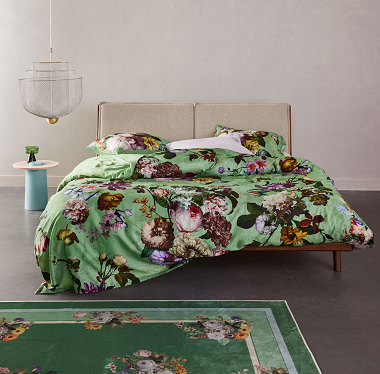 Parure de couette Fleur Quiet Green Essenza
