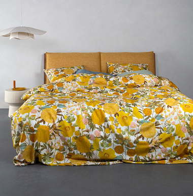 Parure de couette Floren­tien Yellow Essenza