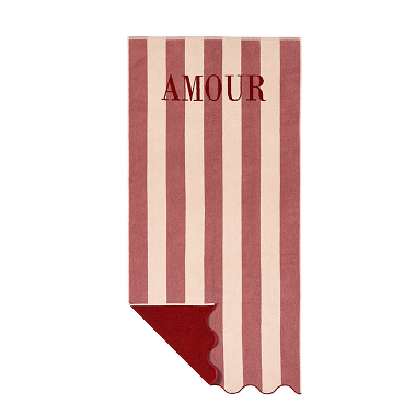 Drap de plage Amour Rose Essix