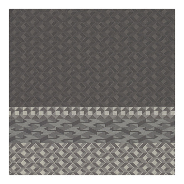 4 Serviettes de table Carac­tère Titane Jacquard Français