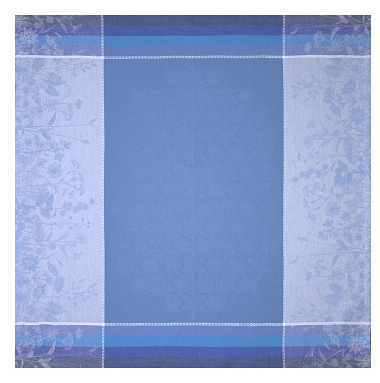 4 serviettes de table Instant Buco­lique Bleuet Jacquard Français