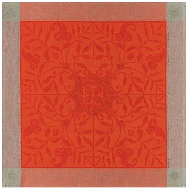 4 serviettes de table vene­zia corna­line Jacquard Français
