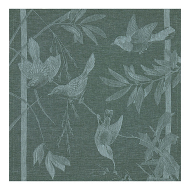 4 serviettes de table Volière Green Jacquard Français