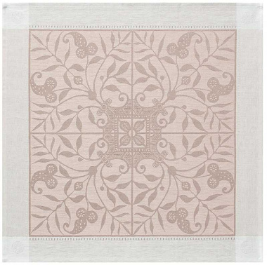 4 serviettes vene­zia beige cendré Jacquard Français