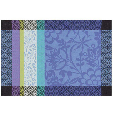 4 sets de table Provence bleu lavande Jacquard Français
