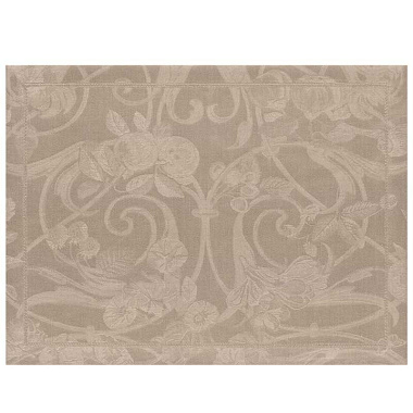 4 sets de table tivoli poivre Jacquard Français