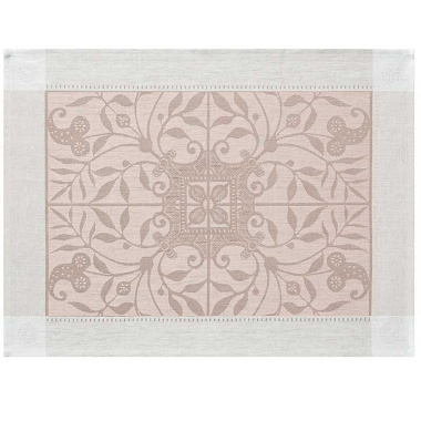 4 sets de table vene­zia beige cendré Jacquard Français