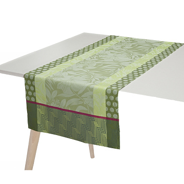 Chemin de table Nature Urbaine Gazon Jacquard Français