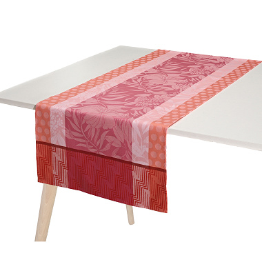 Chemin de table Nature Urbaine Quartz Jacquard Français