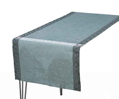 Chemin de table Sympho­nie Baroque Fumée Jacquard Français