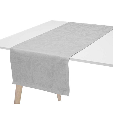 Chemin de table Tivoli Perle Jacquard Français