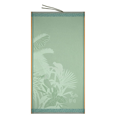Drap de plage amazo­nie Jade Jacquard Français