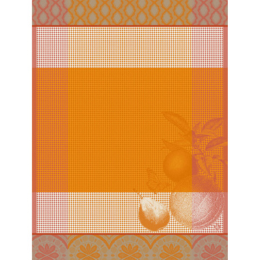 Essuie mains Arrière-Pays Melon Jacquard Français