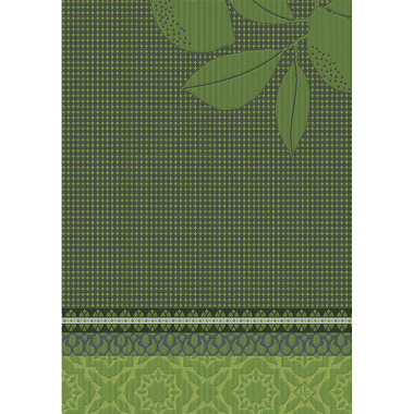 Essuie mains sous les citron­niers vert Jacquard Français