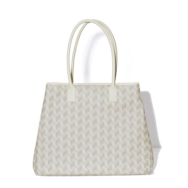 Sac Shop­ping Picto Beige Jacquard Français