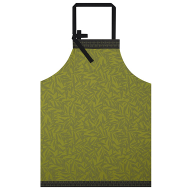 Tablier Cévennes olive Jacquard Français