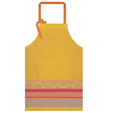 Tablier Cuisine de Provence Citron Jacquard Français