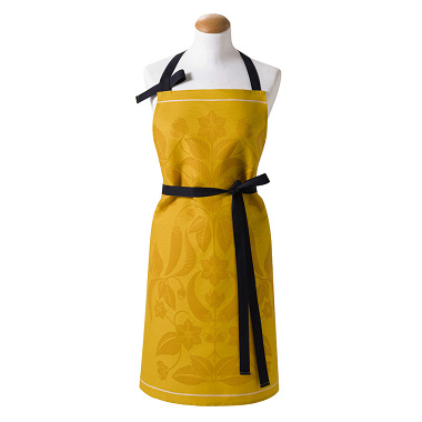 Tablier Piments Jaune Jacquard Français