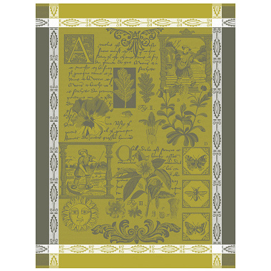 Torchon Herbier berga­motte Jacquard Français