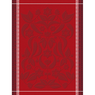 Torchon Piments Rouge Jacquard Français