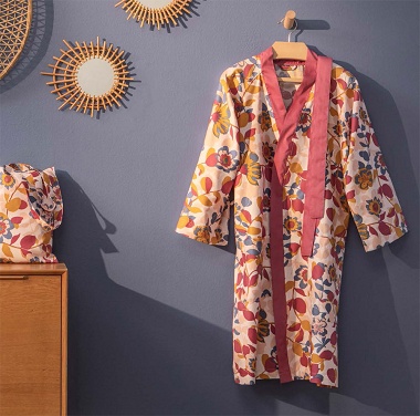 Kimono Agapanthe Corail Jalla