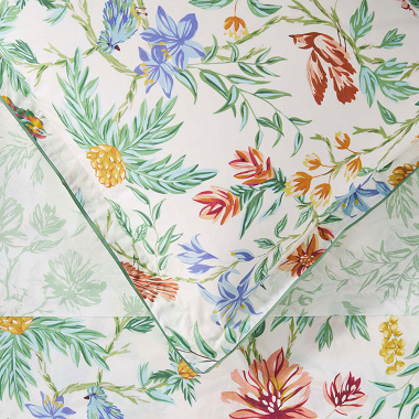 Taie d’oreiller Maya Tilleul Jardin secret