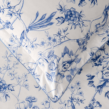 Taie d’oreiller Porce­laine Mariée Jardin secret