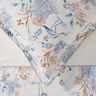 Taie d’oreiller Ukiyo Mariée Jardin secret