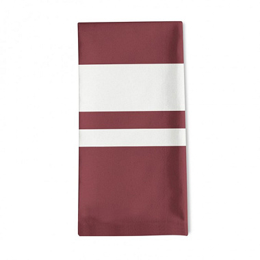 6 Serviettes de table Pampe­lune Rouge Basque Jean Vier