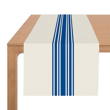 Chemin de table Saint-Jean de Luz Bleu Luzien Jean Vier