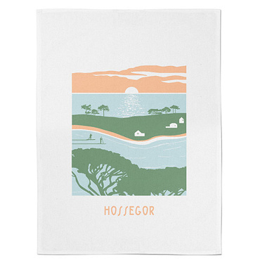 Essuie-mains Koadro Hossegor Vert 45×60 cm Jean Vier