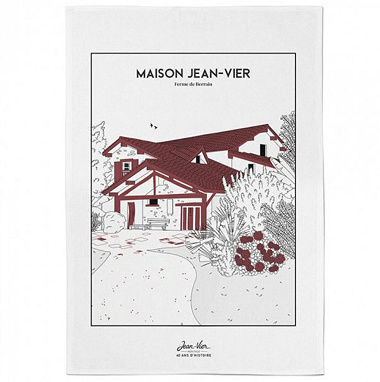 Essuie-mains Koadro Maison Jean-Vier Brique Jean Vier