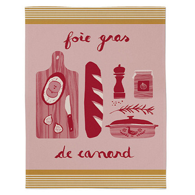 Essuie-mains Kontatu Canard Rouge Cerise Jean Vier