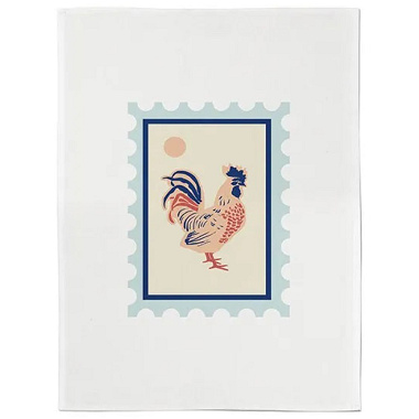 Essuie-mains Kotoia Coq Bleu Jean Vier