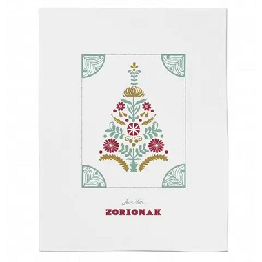 Essuie-mains Zorionak Eucalyptus Jean Vier