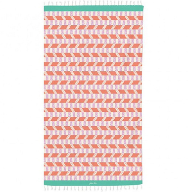 Fouta Urean Tange­rine Jean Vier