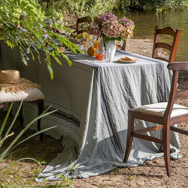 Nappe Beau­ri­vage Vert de Gris Jean Vier