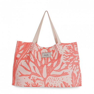 Sac Shop­ping Anémone Corail Jean Vier