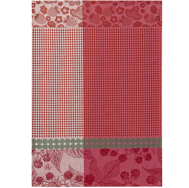 4 Essuie mains Cueillette d’été Fraise Le Jacquard Français